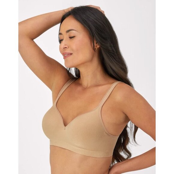Bali Comfort Revolution Wireless Bra Sz 38C Nude DF3463 Full Coverage Multi Way - Picture 1 of 5